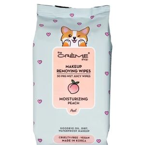 The Crème Shop Peach Makeup Removing Wipes (Pack of 1)